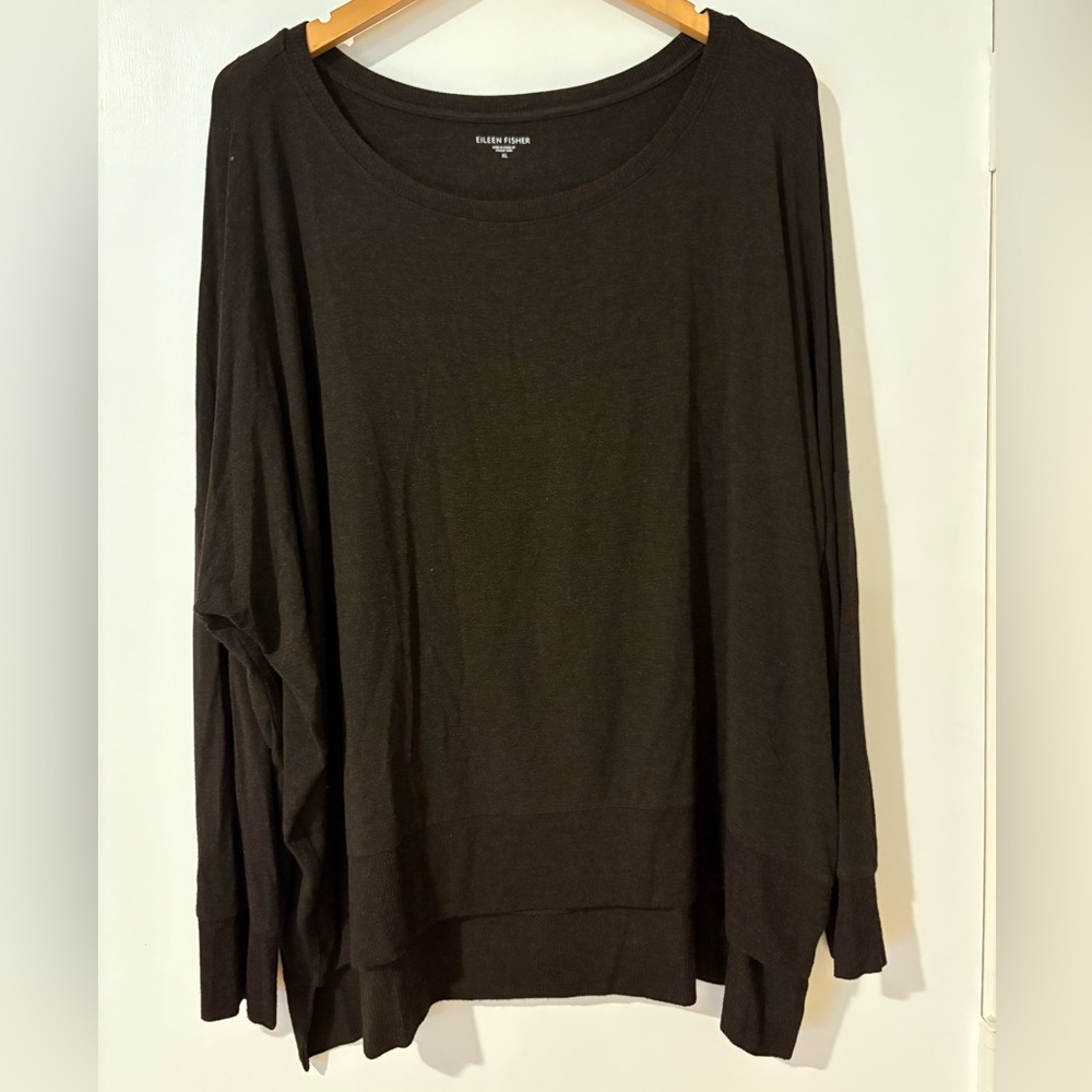 Eileen Fisher Brown Italian Yarn Women's Sweater